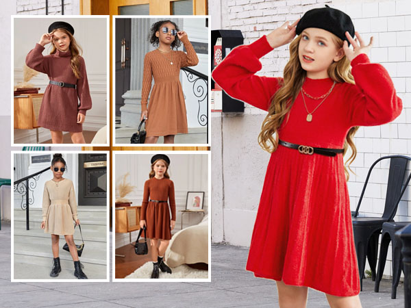 girls sweater dress