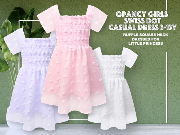 Girls Summer Ruffle Dress