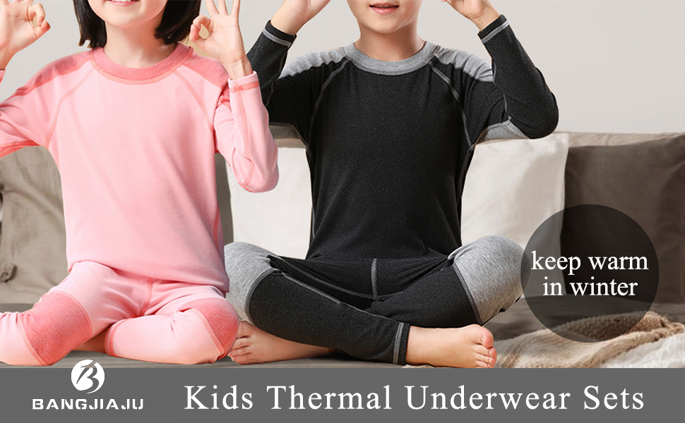 kids thermal underwear set