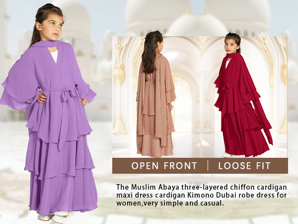 Abaya kaftan dresses, abayas for girls Muslim, Muslim dress for girls