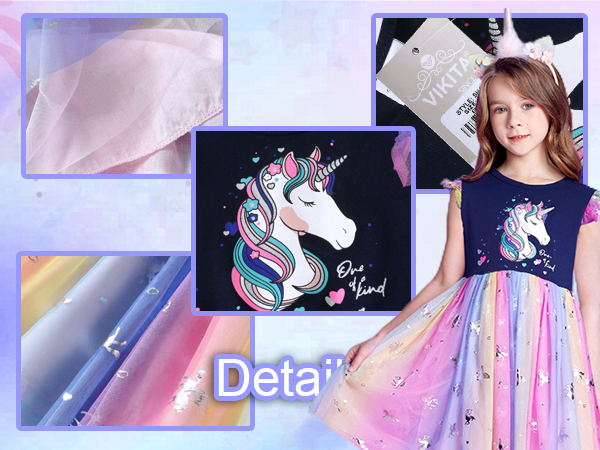 girls rainbow tutu dress SH4872