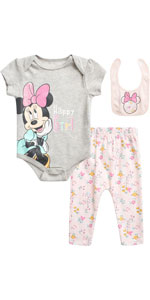 Disney Baby Girls'' Minnie Mouse Layette Set - 3 Piece