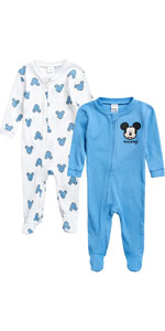 Disney Baby Boys'' Mickey Mouse Romper - 2 Pack