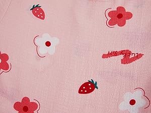 Girls strawberry print dress