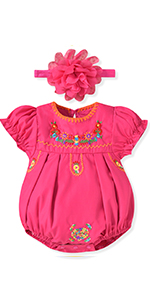 baby girl mexican romper