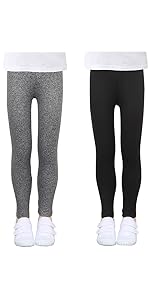 2 Pack Girls Athletic Leggings Skinny Yoga Pants