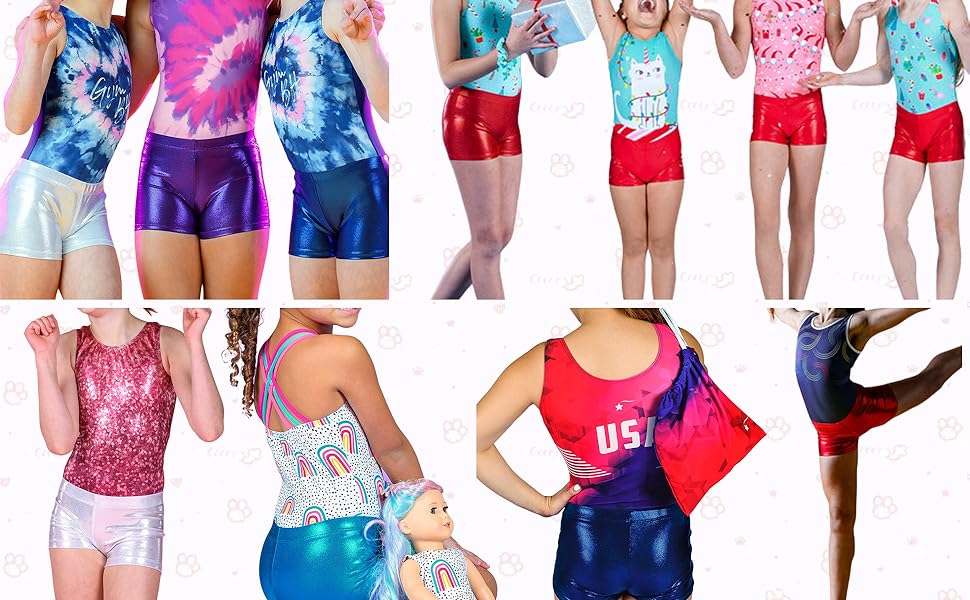 Girls gymnastics shorts