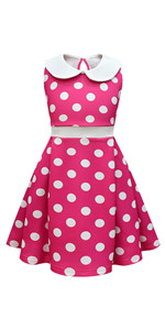 Kids ''Audrey'' Vintage Polka Dot 50''s Girls Dress