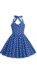 Kids ''Audrey'' Vintage Polka Dot 50''s Girls Dress