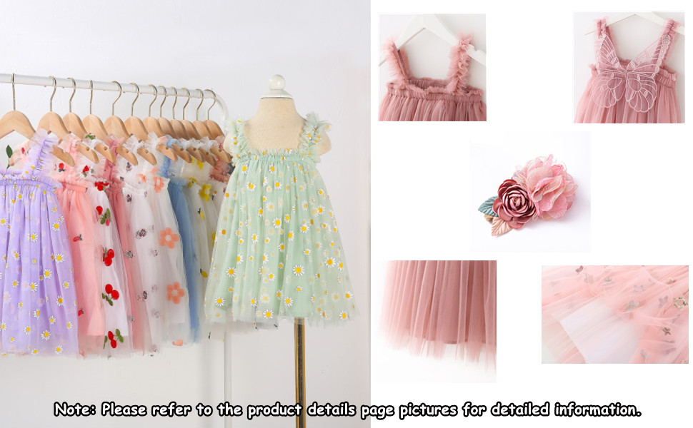 Toddler Baby Girl Tutu Tulle Princess Summer Dress+Flower Headband Party Photoshoot