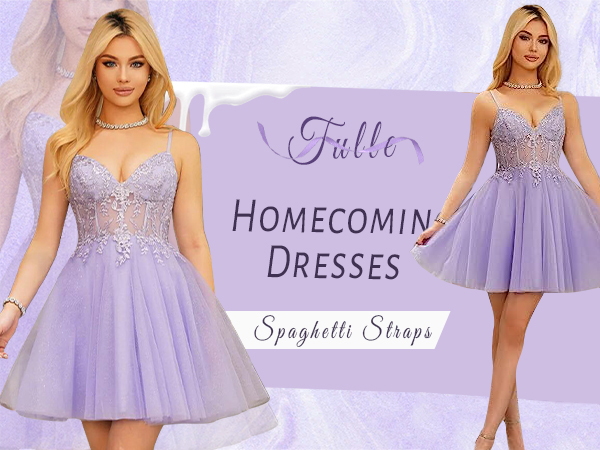 Tulle Homecoming Dresses Short Prom Dresses for Teens