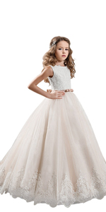 flower girl dress long