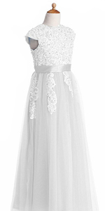 ivory flower girl dress