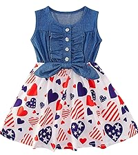 flag dress for girls