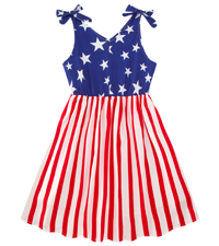 girls star and stripes dress