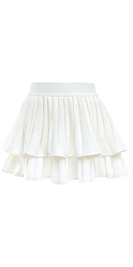 girls white tennis skirt