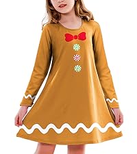 Girls Gingerbread Dress