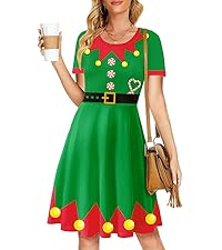 Womens Christmas Elf Dress