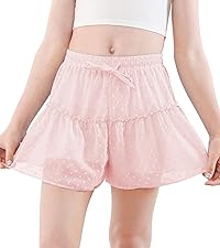 B&amp;amp;GCozy Girls Flowy Shorts with Spandex Liner 2-in-1 Skirts for Fitness Volleyball Yoga