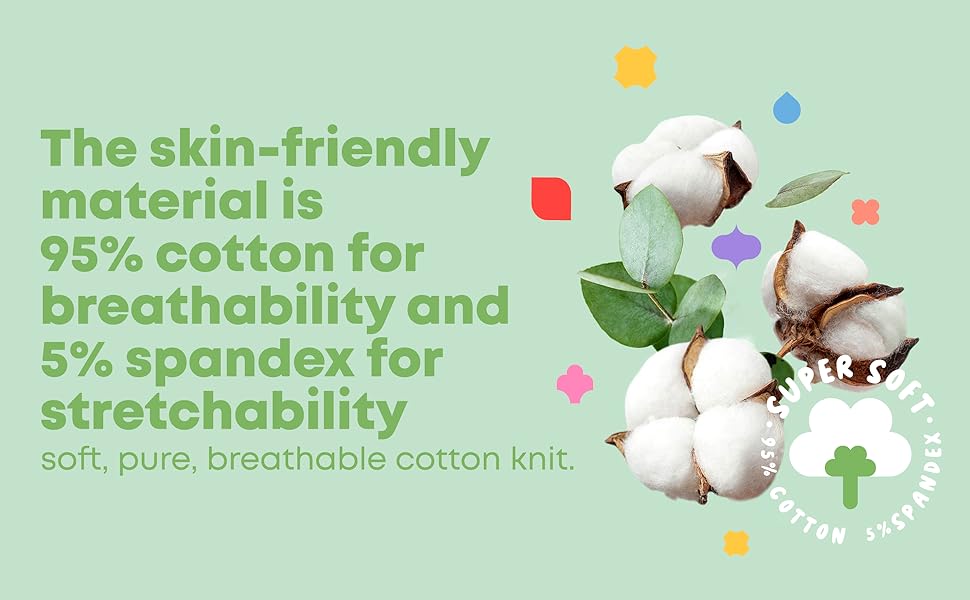 skin friendly cotton and breathable