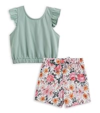 girls shorts set summer outfits