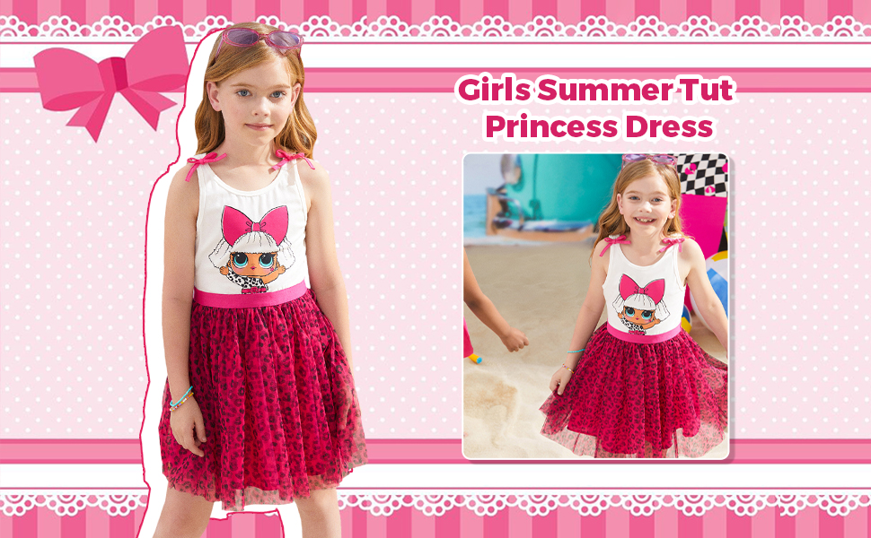 Girls Dress Summer Mesh Causal Tutu Princess