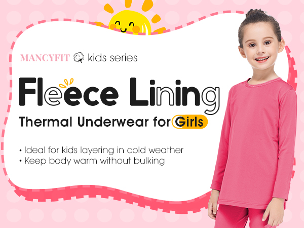 Fleece lining thermal underwear for women