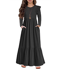 girls fall dress girls fall long dress girls fall maxi dress girls winter long sleeve dress