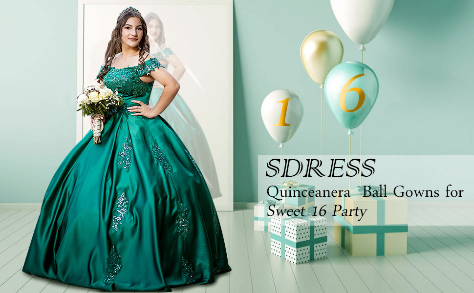 SDRESS Quinceanera  Ball Gowns for Sweet 16 Party