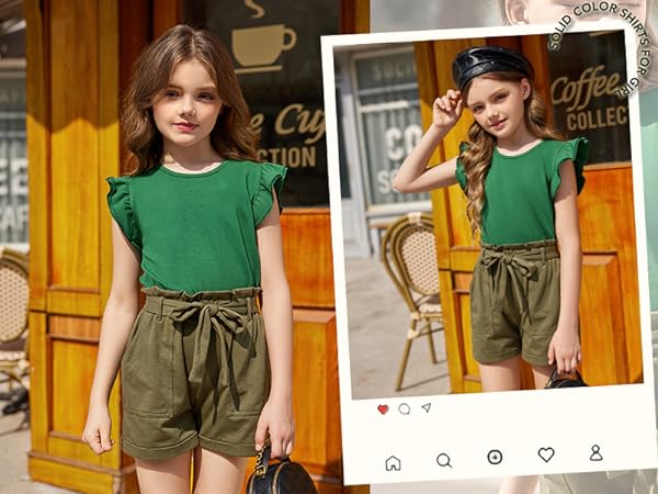 green shirts for girls