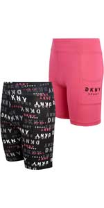 DKNY Girls'' Active Bike Short 2 Pack