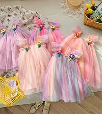 7006-baby girls rainbow tutu dress