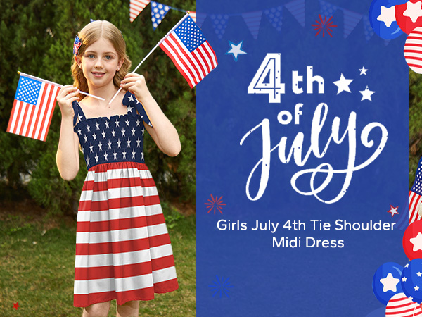 Girls July 4th Dress