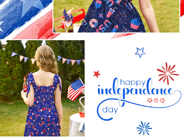 Girls July 4th Dress