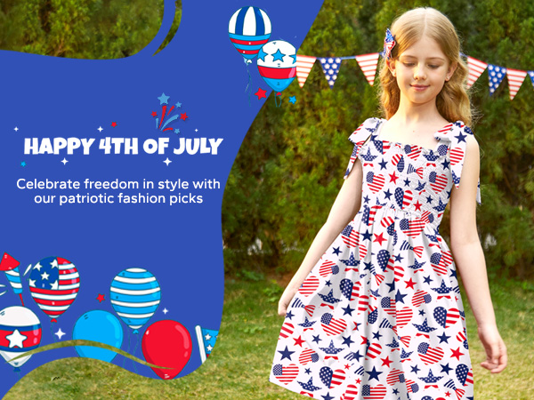 Girls 4th of July Dress