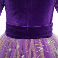 Girls Purple Velvet Wedding Dress