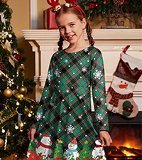 Girls Xmas Midi Dress