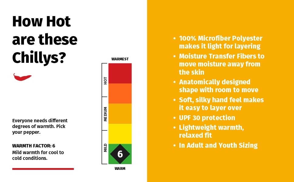 warmth factor 6 mild cool cold conditions upf 30 protection anatomical shape soft lightweight