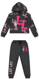 Girls Lay Lay Hoodie and Jogger Set