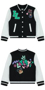 Girls Lay Lay Bomber Varsity Jacket