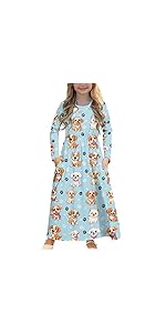 Dog Print Dress for Girls