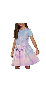 Cat Dress for Girls