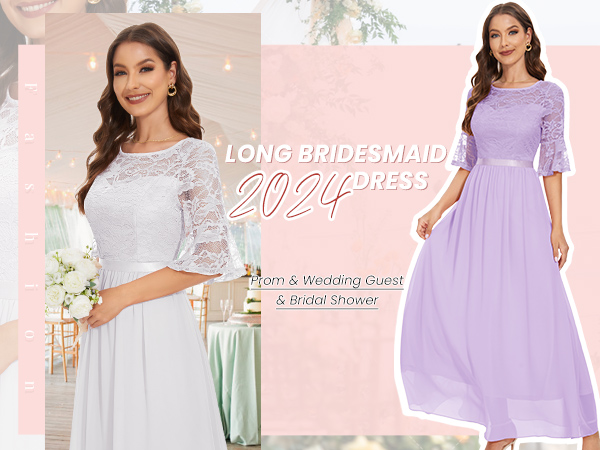 white bridesmaid dresses