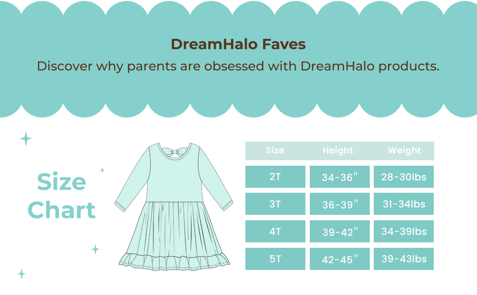 Sizes fit 2T, 3T, 4T, and 5T for toddler girls.