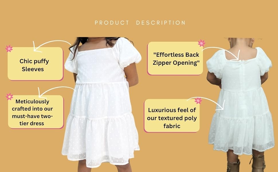 white toddler 2t cotton dress