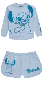 Girls Lilo and Stitch Shorts Set