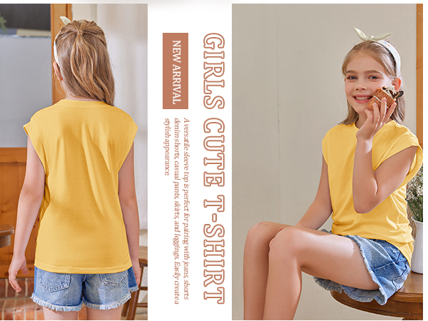 Girls Cap Sleeve Tank Top