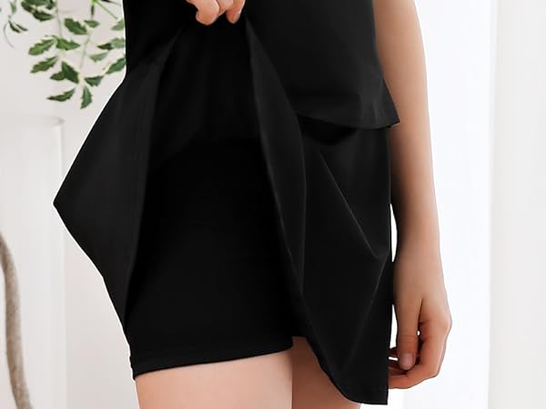 with inner safe short tennis dress