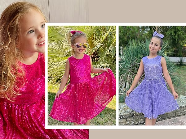 girls sequin dres girls purple dress