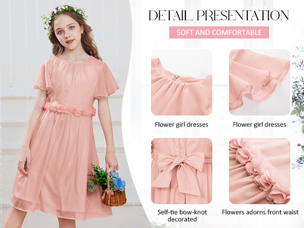 girls spring dress details